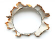 © Lucky - Bullet hole with cracked broken damaged on glass or wooden walls, Cardboard on white background for overlay transparent window. Art from real bullet holes.Texture Background Abstract.
