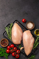 Wall Mural - fresh raw chicken breast