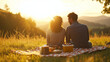 © Kateryna - Tender Picnic in a Pastoral Field with Natural Sunlight