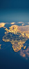 Aufkleber - Cutting-Edge Digital Interface Glowing World Map Texture for Futuristic Business Solutions and Interactive Tech Displays - Enhance Global Connectivity and Data Visualization