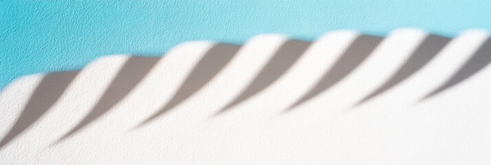 Aufkleber - Textured Paper Art Shadow Play on Pastel Canvas - Contemporary Design and Creative Display for Modern Art Spaces and Digital Content Creation