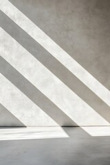 Leinwandbilder - Ultramodern Concrete Wall Mockup Minimalist Soft Gray Texture and Subtle Shadows in High-Tech Office - Innovative Digital Workspaces and Sleek Design Atmosphere