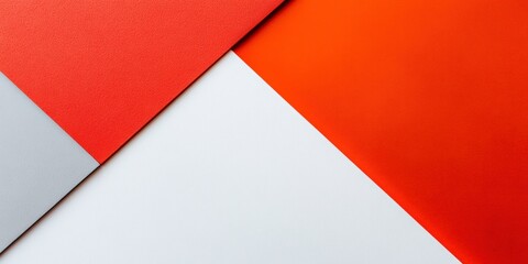Aufkleber - Geometric Color Block Arrangement Textured Red and White Panels - Contemporary Art and Design Inspiration for Interiors and Creative Visual Merchandising