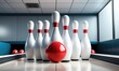 © PlatypusMi86 - Bowling alley strikes: classic pins and ball setup in modern venue