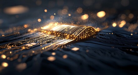 The background of technology, specifically that of an abstract computer motherboard, is applicable to explanations of scientific and technological processes, and can be utilized as a dynamic