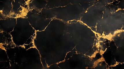 Poster - Stunning abstract marble texture with intricately detailed golden veins and patterns creating a luxurious elegant and modern background for web design digital art and premium content