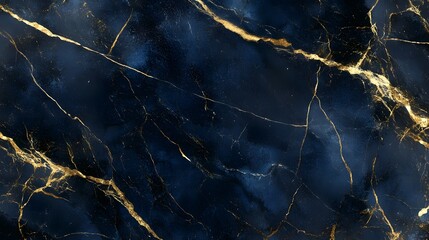 Poster - Stunning marbled texture with intricate golden veins and patterns perfect for luxury designs interior decor architecture fashion or other premium branding and advertising purposes