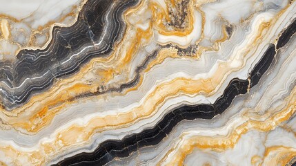 Poster - Vibrant Agate Mineral Geode with Swirling Natural Colors and Patterns  Detailed macro shot of the intricate banded structure and crystalline formations within the agate stone showcasing its rich