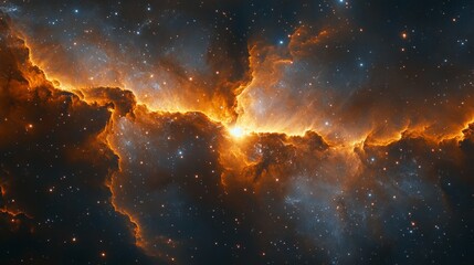 Wall Mural - a vivid explosion of color in the universe.