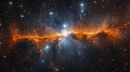 Wall Mural - nebula’s breathtaking dance of light.