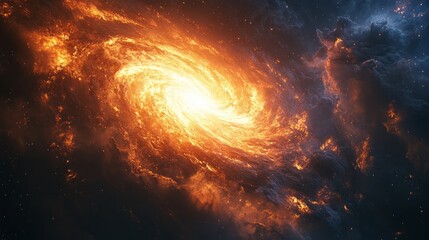 Wall Mural - nebula majesty, a brilliant display of space’s colorful splendor.