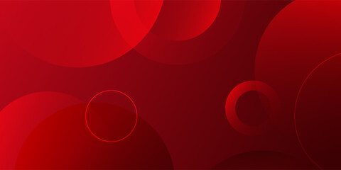 Wall Mural - abstract banner background with red, geometric shapes background for flyer, poster, brochure, cover