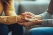 © Dina - close-up of hands holding during a supportive conversation, symbolizing connection and empathy, together