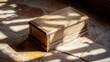 © A B I G A I L - Wooden box sunlight stone floor interior design