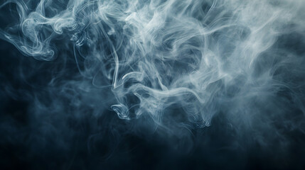 Wall Mural - smoke dancing across a background, with delicate, thin strands creating an airy, ghostly texture