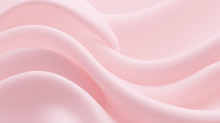 Poster - A pink fabric with a wave pattern