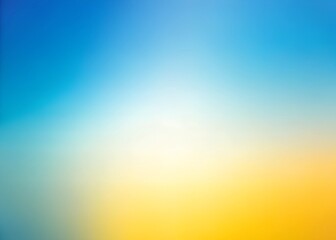Wall Mural - a soft, blurred gradient background with shades of yellow, blue, and white blending