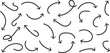 © Top - Black and red curved arrows set with directional icons