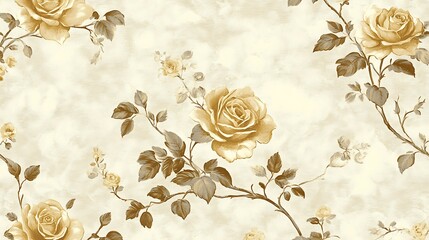 Sticker - vintage floral background