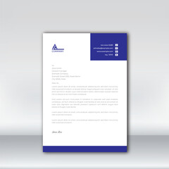Wall Mural - Letterhead design template for business. Simple and fist class letterhead design. Print for ready free download.