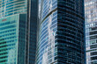 © Виктор Лазарев - City skyscraper district. Business district. Modern city. Glass skyscrapers. Corporate real estate. Russia. Skyscrapers in the center of Moscow. High-rise buildings in the capital of Russia.