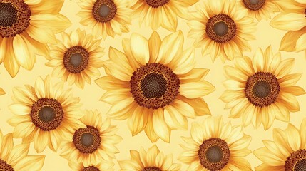 Canvas Print - sunflower petals background