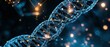 © NAD SANG PAP - Digital dna strand with nodes in abstract space science visualization high-tech environment futuristic view