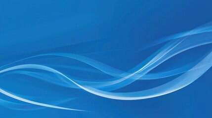 Wall Mural - abstract blue background with flowing lines and soft curves design
