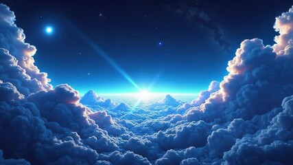 Poster - Blue sky and clouds
