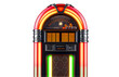 © mark - A 1950s style jukebox with glowing neon lights