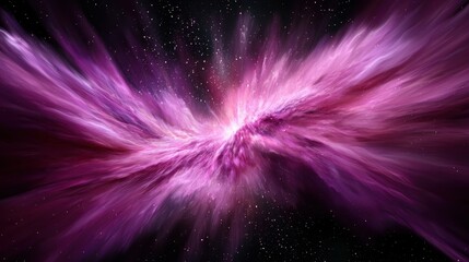 Wall Mural - an abstract image depicting a vibrant purple nebula in space with swirling clouds of gas and dust an
