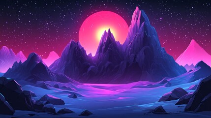 Wall Mural - a breathtaking natural background is formed by a night sky filled with stars and nebula lights over 