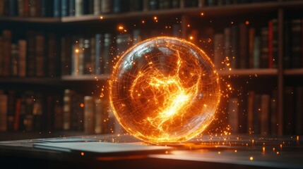 Flame-shaped abstract fire. Conceptual background for algebra and science presentations