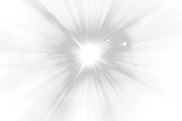Aufkleber - Bright white starburst on Transparent  background.