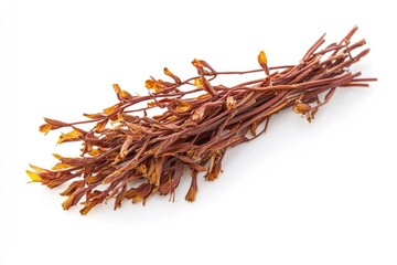 Poster - A collection of dried flowers arranged on a white surface