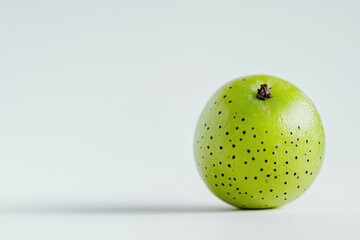 Sticker - Fresh green apple placed on a clean white surface