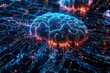 © 24DIY - Abstract representation of a brain integrated with digital circuits, symbolizing artificial intelligence and advanced technology in the modern world.