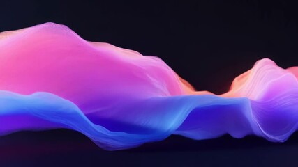 Wall Mural - Colorful vibrant abstract waves. Dynamic motion background.