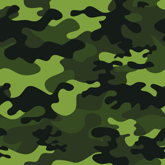 Wall Mural - green camouflage background, modern army pattern, military texture