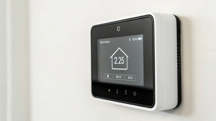 Wall Mural - Smart Home Control Panel on White Wall