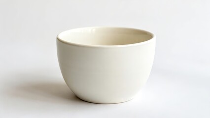 Wall Mural - White Ceramic Bowl on White Background