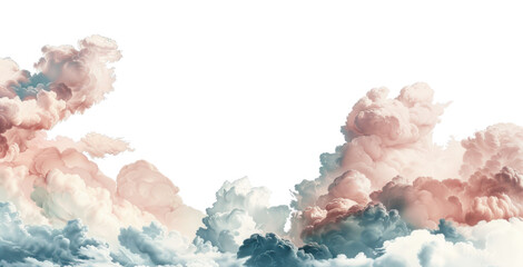 Wall Mural - png cloud borders clouds sky art.