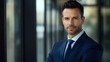 © AI Journeys  - Elegant corporate professional headshot office portrait photography modern environment close-up lumino effect