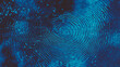 © annetdebar - Macro close-up of fingerprint texture in blue for identification and security themes