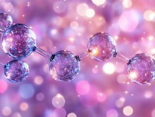 Aufkleber - Molecular Structure of a Molecule