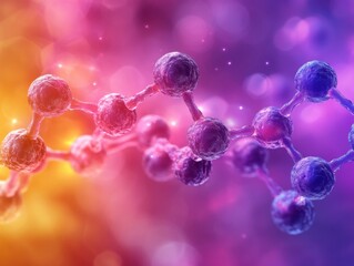 Poster - Molecular Structure: A Visual Representation of Atomic Arrangement and Energy Distribution
