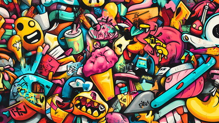 Wall Mural - bold urban background wall