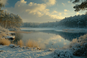 Canvas Print - Nature Nordic Winter