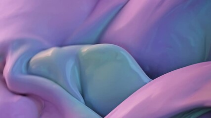 Leinwandbilder - Pastel Fluid Dreamscape