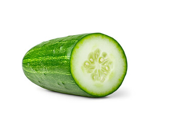 Wall Mural - Cucumber isolated on white background